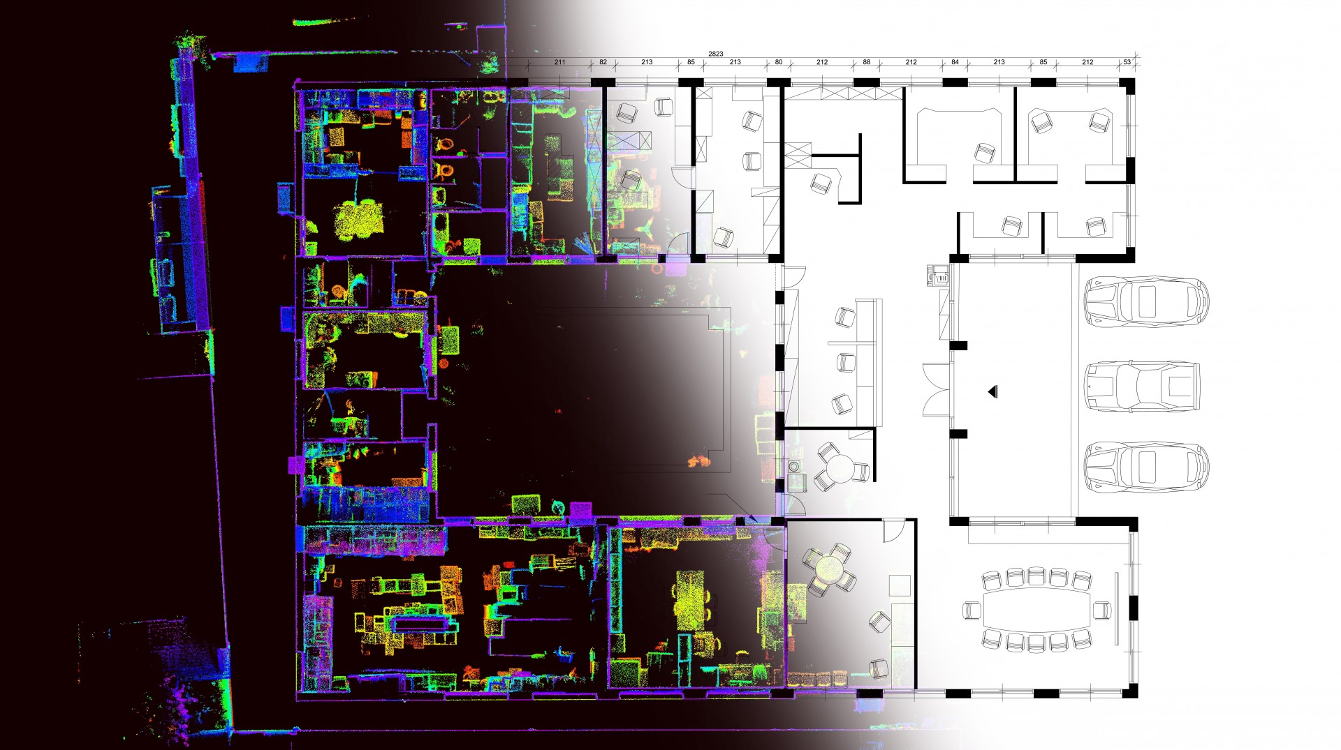 還在煩惱老建物沒有圖面資訊？快速將點雲繪製成 CAD 圖紙