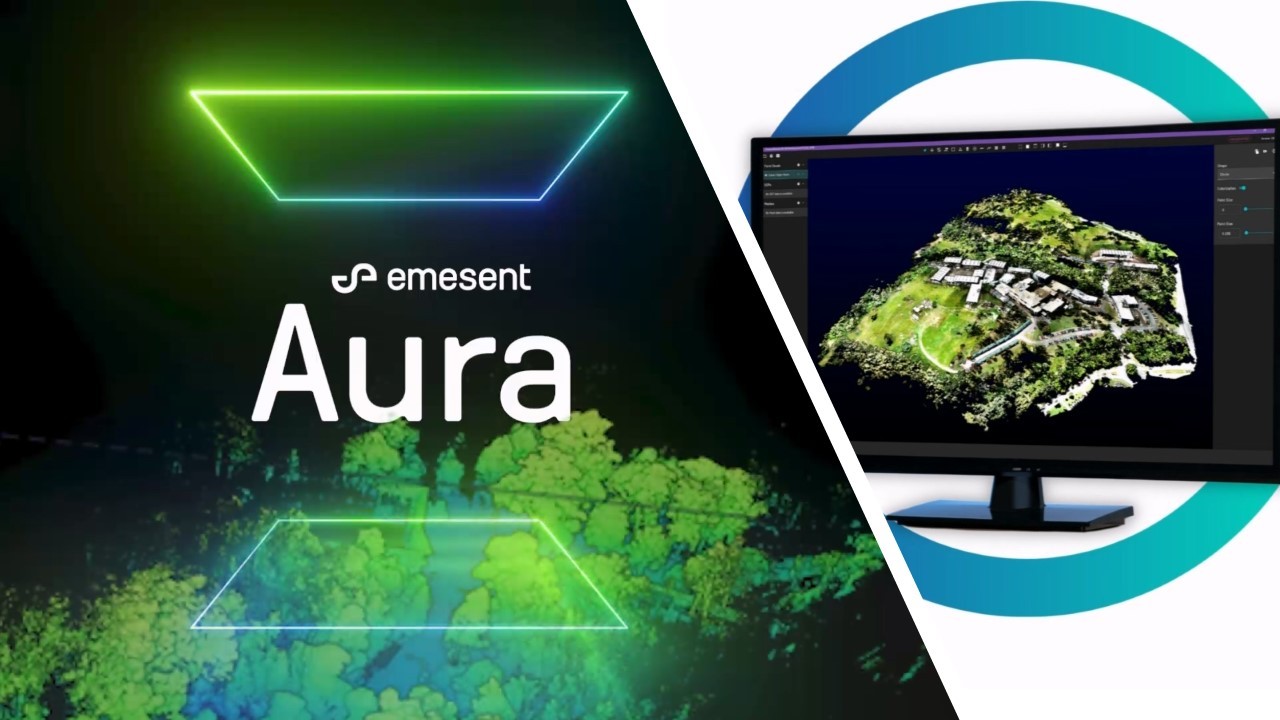 Emesent AURA - 簡化捕獲數據到視覺化瀏覽點雲的工作流程