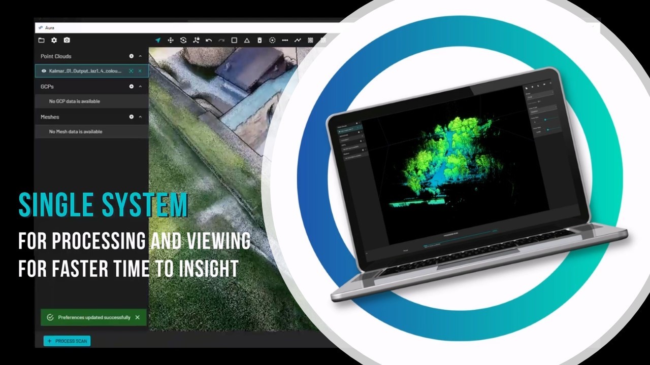 Emesent AURA - 簡化捕獲數據到視覺化瀏覽點雲的工作流程
