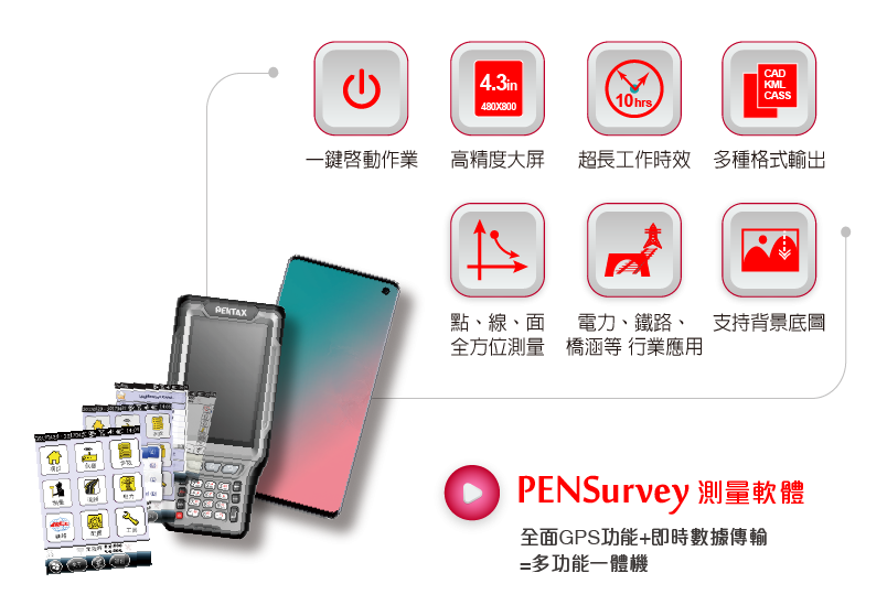 PENTAX GNSS衛星接收儀專用APP - PenSurvey簡易操作說明