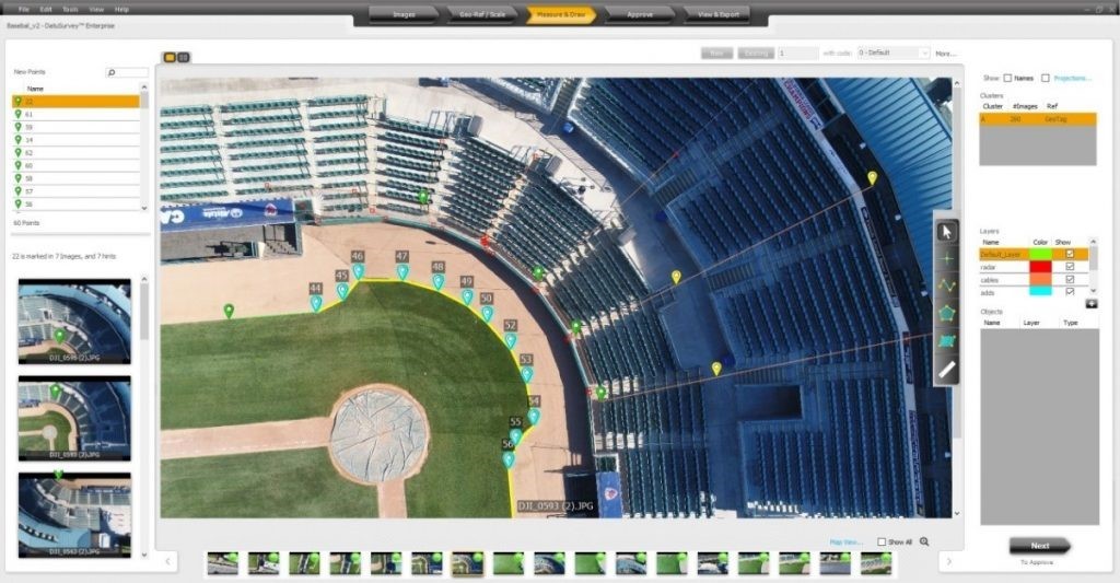 2.jpg - DatuSurvey 應用於棒球場的測量