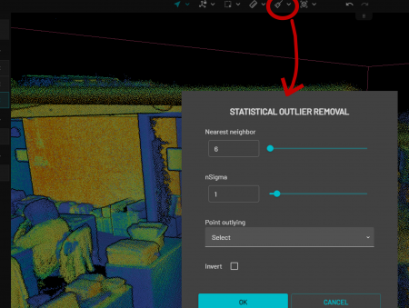 一鍵優化點雲品質！濾除雜訊so easy